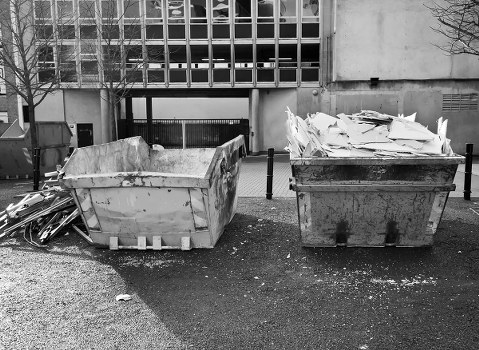 Professional waste clearance team at work in North London