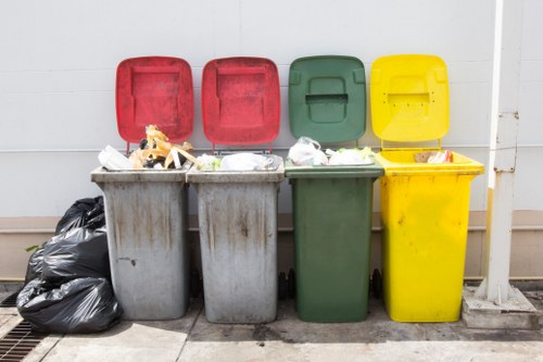 North London rubbish clearance team at work