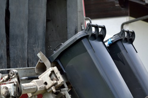 Recycling process at a North London facility