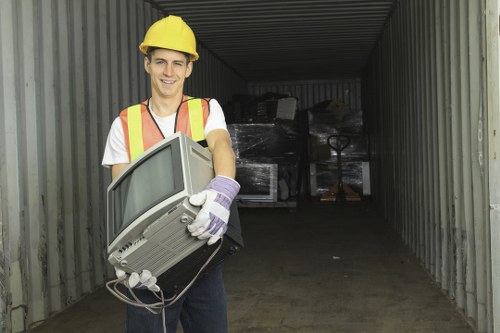 Commercial waste disposal site in North London